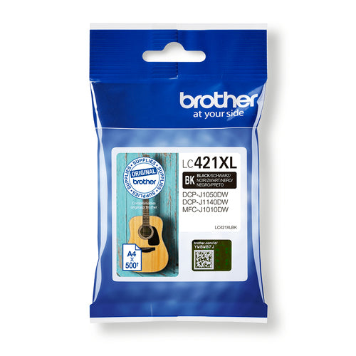 Brother LC-421XLBK ink cartridge 1 pc(s) Original High (XL) Yield Black Brother LC-421XLBK ink cartridge 1 pc(s) Original High (XL) Yield Black